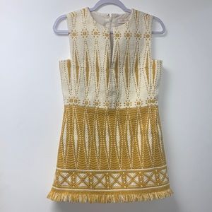 Tory Burch Savora Mustard Tweed Dress
